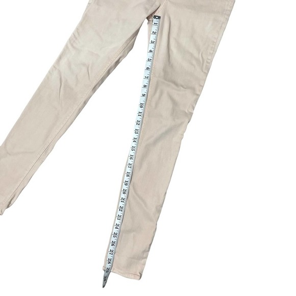 Rag & Bone The Skinny Stretch Denim Jeans in Distressed Blush 26 - Picture 7 of 8